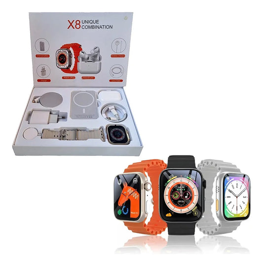 Combo Reloj Smartwatch X8