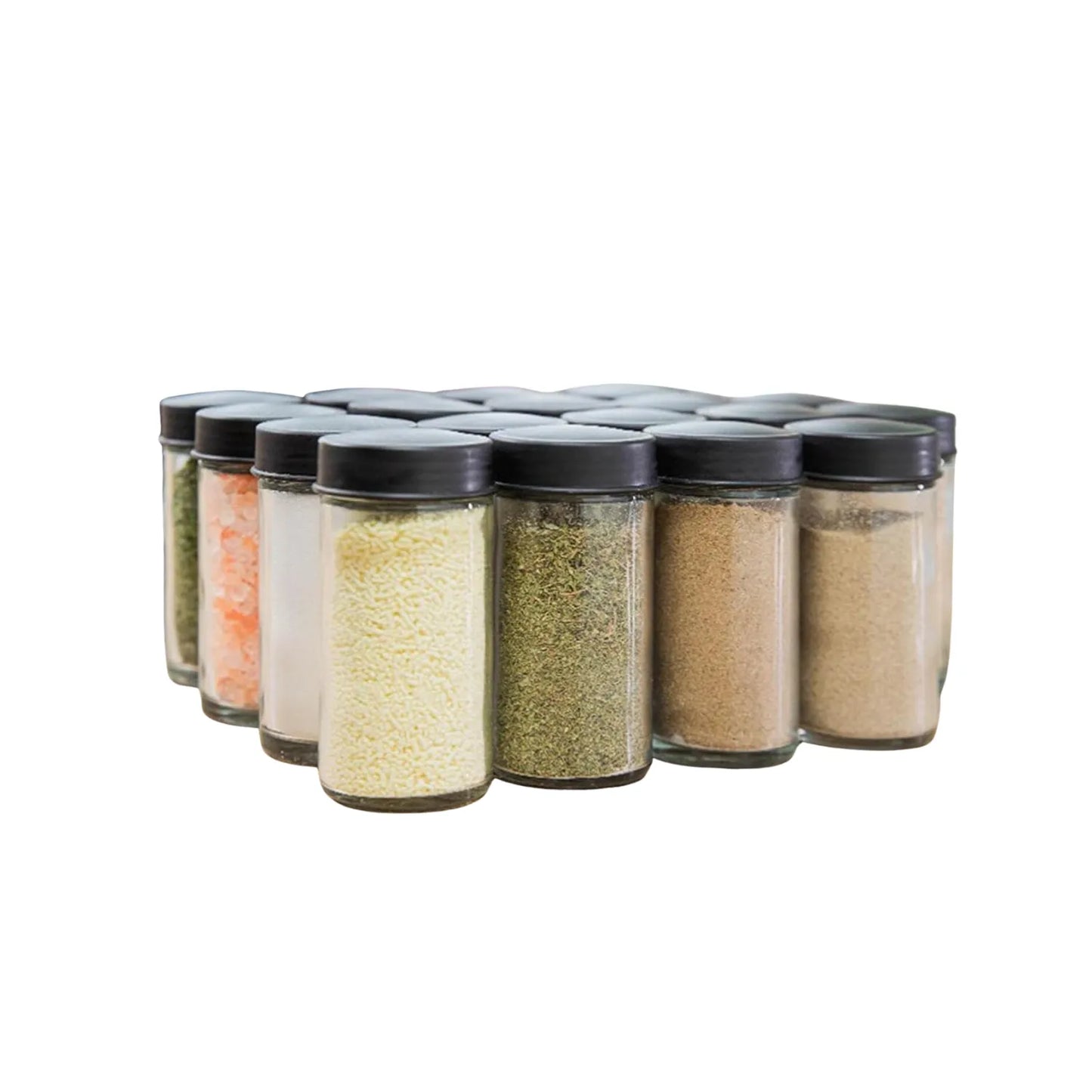 Especiero Condementero Giratorio Cocina Multiuso 18 Frascos Negro IMPORTCLICK