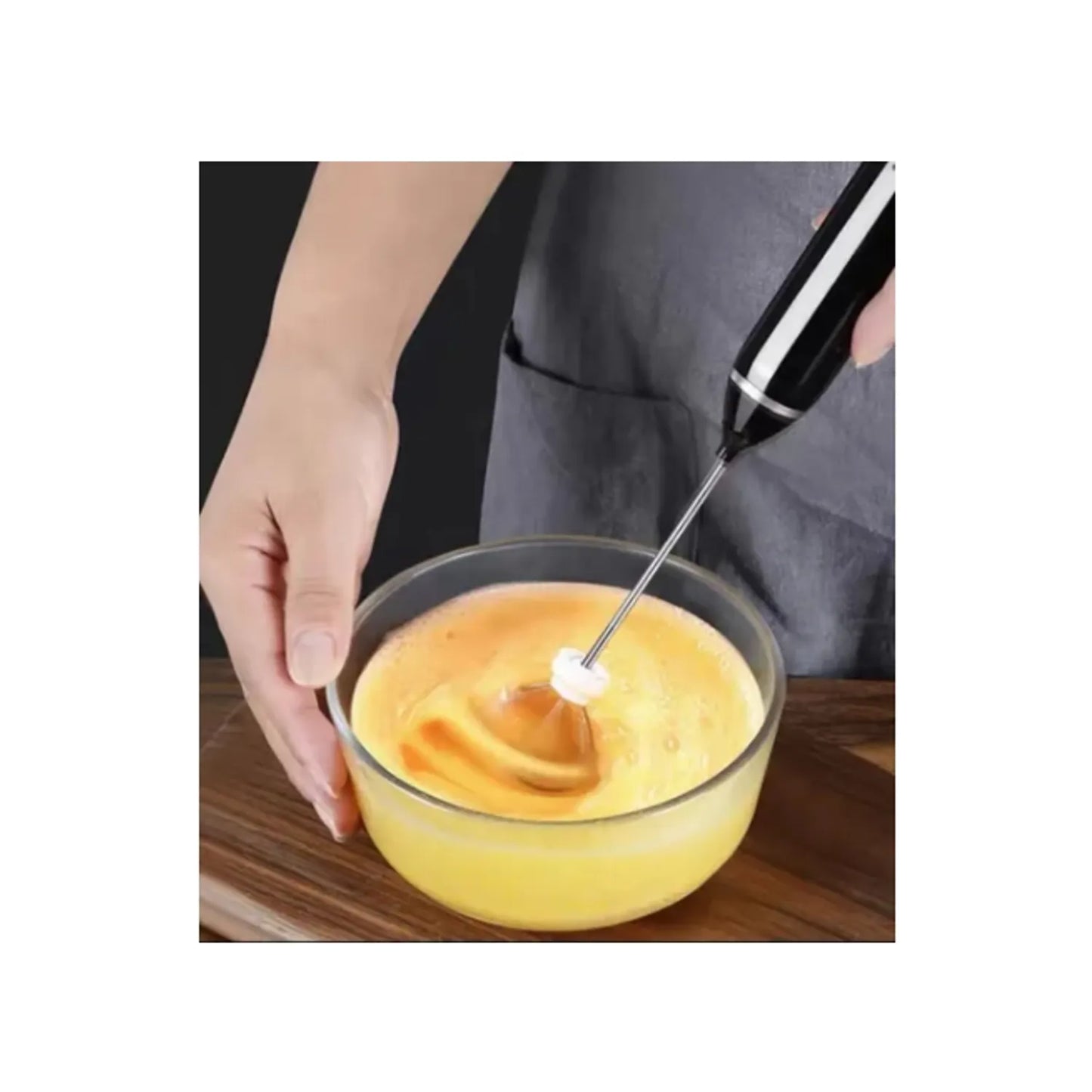 Mini Batidor 2velocidades Revolvedor Cafe Y Huevo Recargable