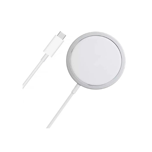 Cargador Magsafe Magnético Inalámbrico Compatible iPhone Color Blanco